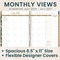 bloom daily planners 2026-2027 Academic Planner, 13 Month Soft Cover Monthly & Weekly, 8.5" x 11", Stickers Included, Butterfly Garden